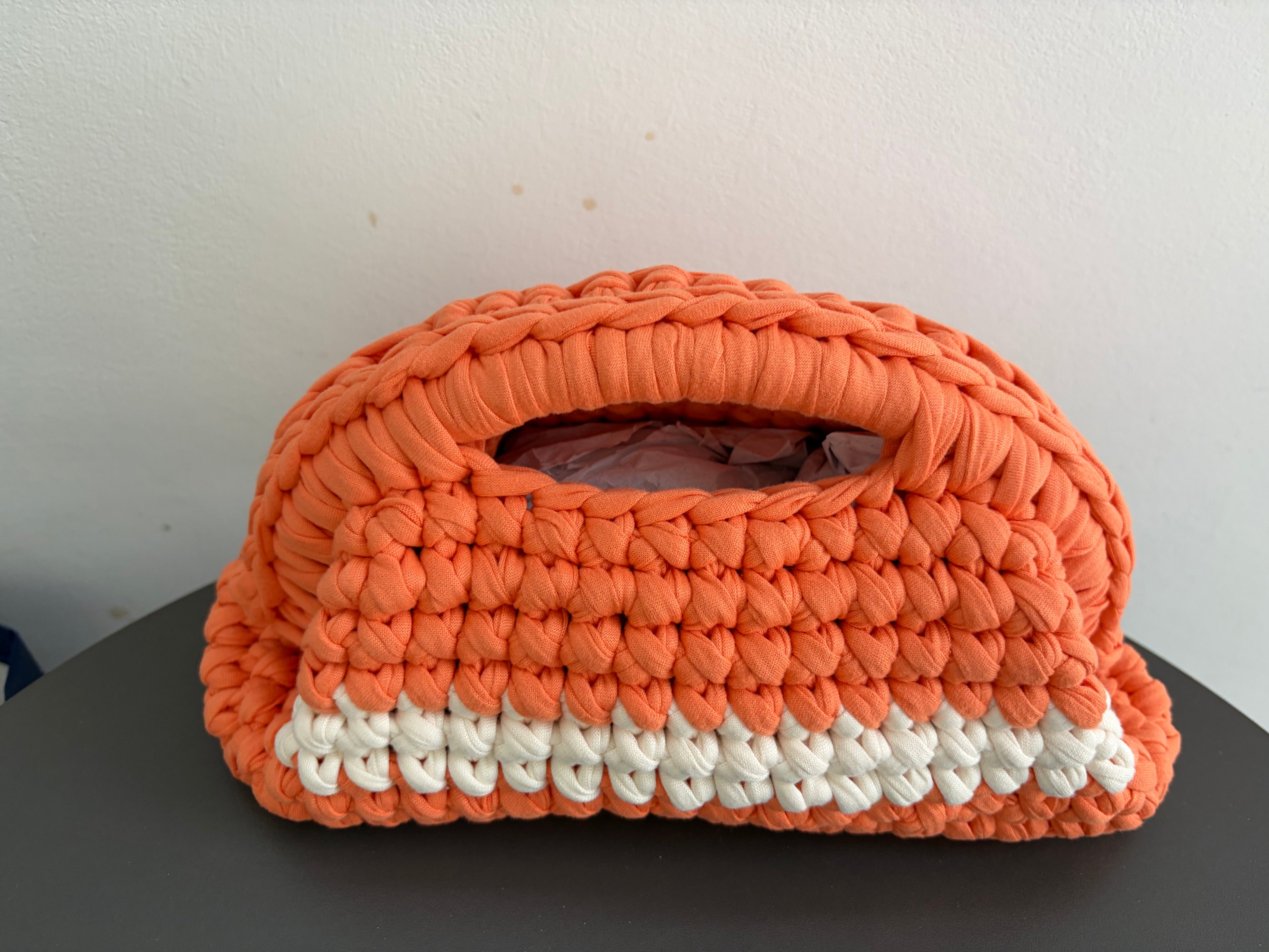 Clutch in fettuccia