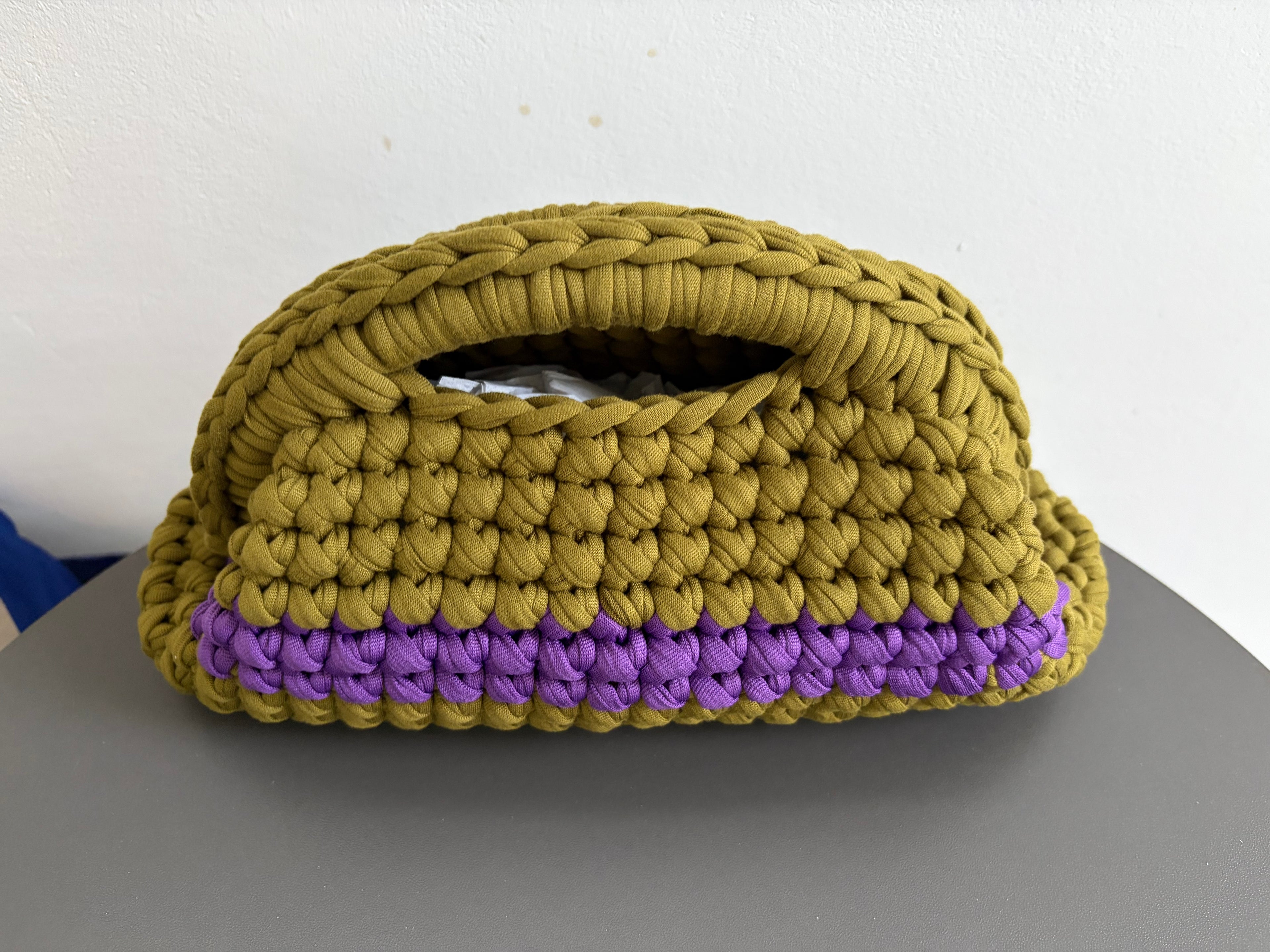 Clutch in fettuccia